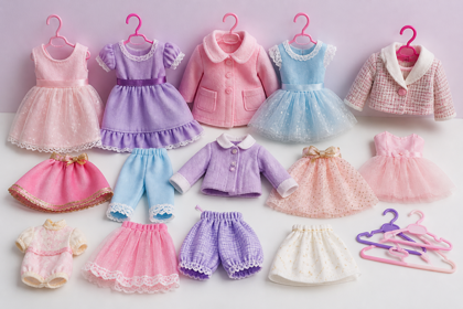 Lote de ropa vintage para Barbie